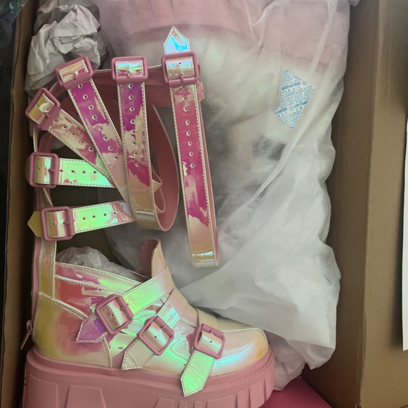 Dolls Kill | Shoes | Pink Hill Gladiator Sugar Thrillz Dolls  pink hill gladiator sugar thrillz dolls kill boots